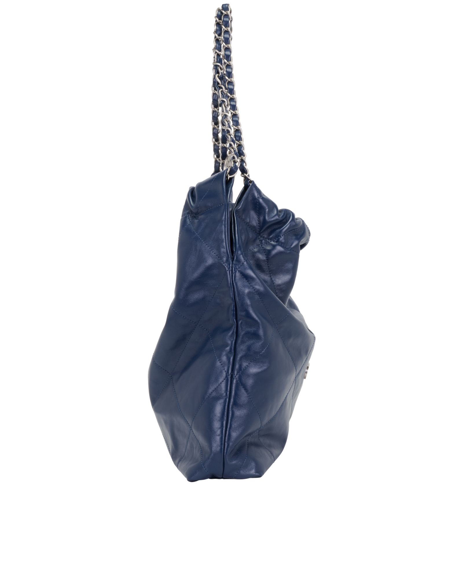 22, &pound;3,300, Handbags, Blue, Leather, Side view